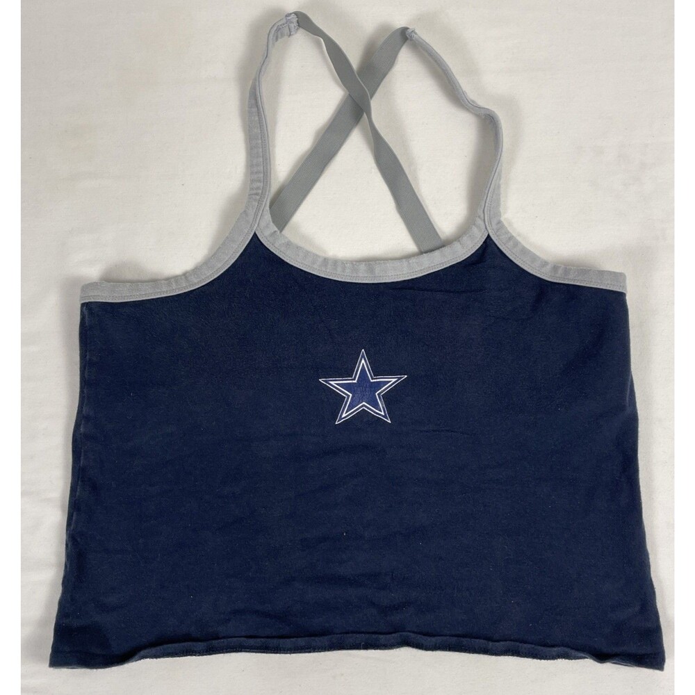 Concept Sports Dallas Cowboys "Star" Ladies Spandex Cropped Tank top Navy Size L